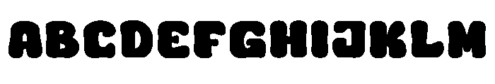 Christmas Snowman Regular Font UPPERCASE