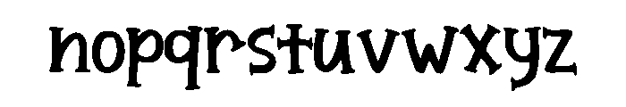 Christmas Spark Regular Font LOWERCASE