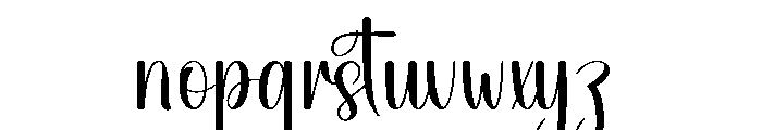 Christmas Stylish Font LOWERCASE