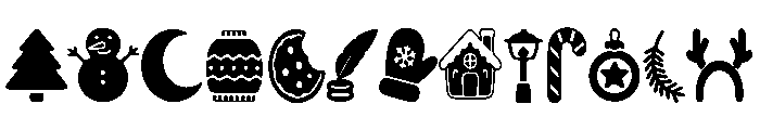 Christmas Sugar Kit Font UPPERCASE