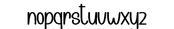 Christmas Sunmory Font LOWERCASE