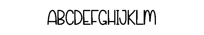 Christmas Thick Font UPPERCASE