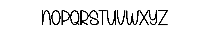 Christmas Thick Font LOWERCASE