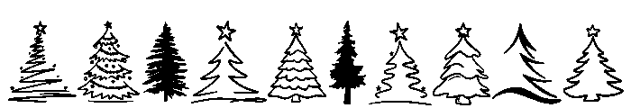 Christmas Tree Bundle Font OTHER CHARS