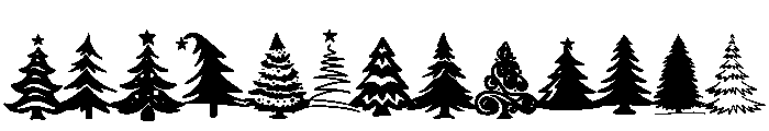 Christmas Tree Bundle Font LOWERCASE