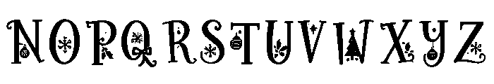 Christmas_Twinklewood Font UPPERCASE