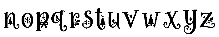 Christmas_Twinklewood Font LOWERCASE