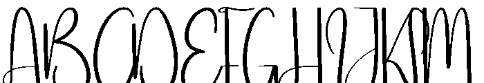 Christmas Underline Font UPPERCASE