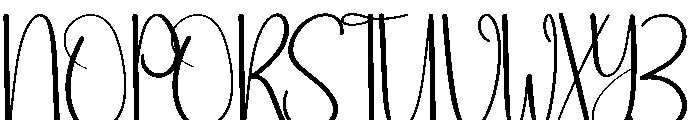 Christmas Underline Font UPPERCASE