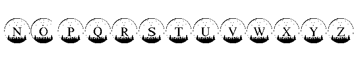 Christmas Village Monogram Font UPPERCASE