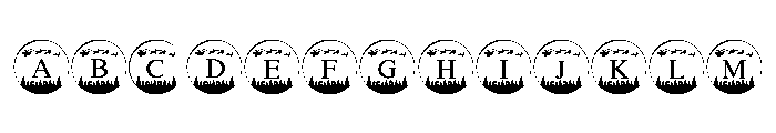 Christmas Village Monogram FONT