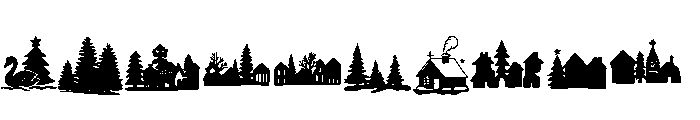 Christmas Villages Font OTHER CHARS
