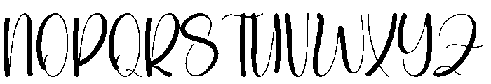 Christmas Wildflower Font UPPERCASE