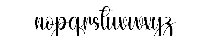 Christmas Wildflower Font LOWERCASE