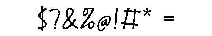 Christmas Written Font OTHER CHARS