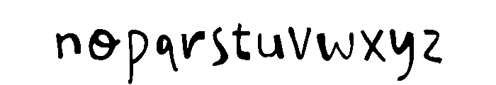 Christmas Written Font LOWERCASE