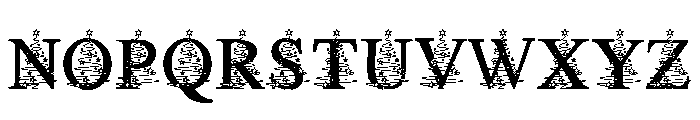 Christmas magic star Font UPPERCASE