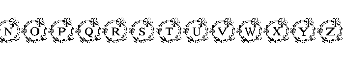 Christmas ornaments frame Font UPPERCASE
