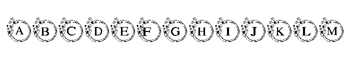 Christmas snowflake frame FONT