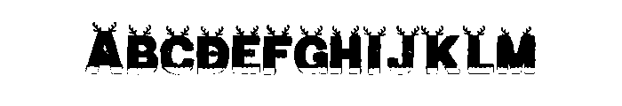 ChristmasArmyBROWN Font UPPERCASE