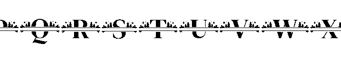 ChristmasMonogram Font UPPERCASE