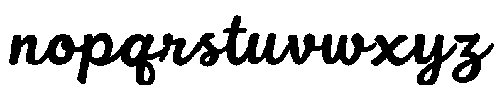 ChristmasShineScript Font LOWERCASE