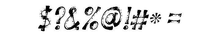 Christoma Italic Font OTHER CHARS