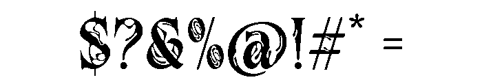Chrome Revenant Regular Font OTHER CHARS