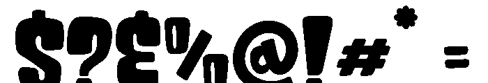Chubby Cheeks Solid Font OTHER CHARS
