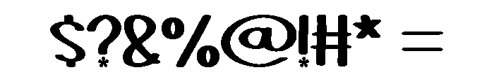 Chubby Chick Regular Font OTHER CHARS