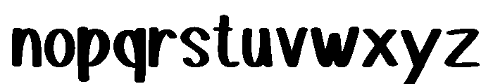 Chubby Chick Regular Font LOWERCASE