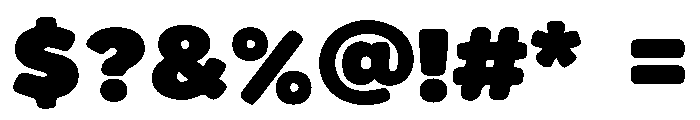 Chubby Chuckle Font OTHER CHARS