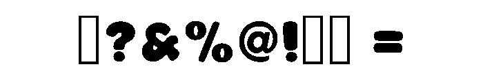 Chubby Chum Regular Font OTHER CHARS