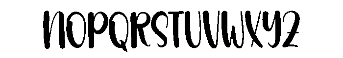 Chubby Display Font UPPERCASE
