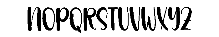 Chubby Display Font LOWERCASE
