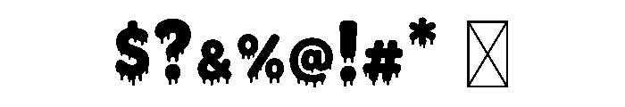 Chubby Drip Bold Font OTHER CHARS