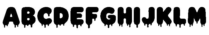 Chubby Drip Bold Font UPPERCASE
