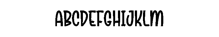 Chubby Friend Font UPPERCASE