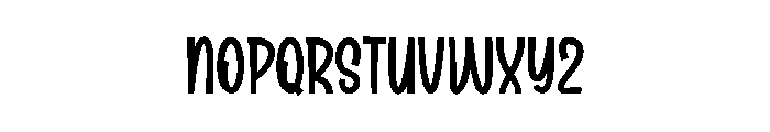 Chubby Friend Font UPPERCASE