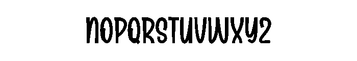 Chubby Friend Font LOWERCASE