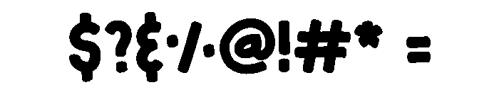 Chubby Fun Regular Font OTHER CHARS