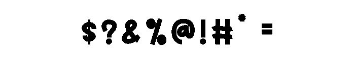 Chubby Getaway Font OTHER CHARS