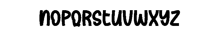 Chubby Getaway Font LOWERCASE
