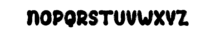 Chubby Groovy Font UPPERCASE