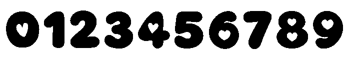 Chubby Hearts Regular Font OTHER CHARS