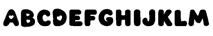 Chubby Hearts Regular Font UPPERCASE