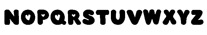 Chubby Hearts Regular Font UPPERCASE