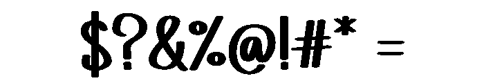 Chubby Macaroni Font OTHER CHARS