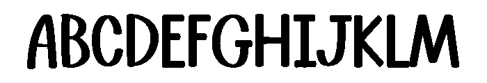 Chubby Macaroni Font UPPERCASE