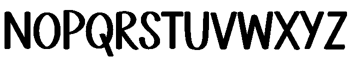 Chubby Macaroni Font UPPERCASE